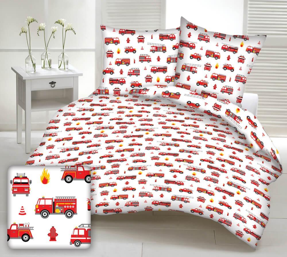 Detské bavlnené obliečky FIRE WHITE