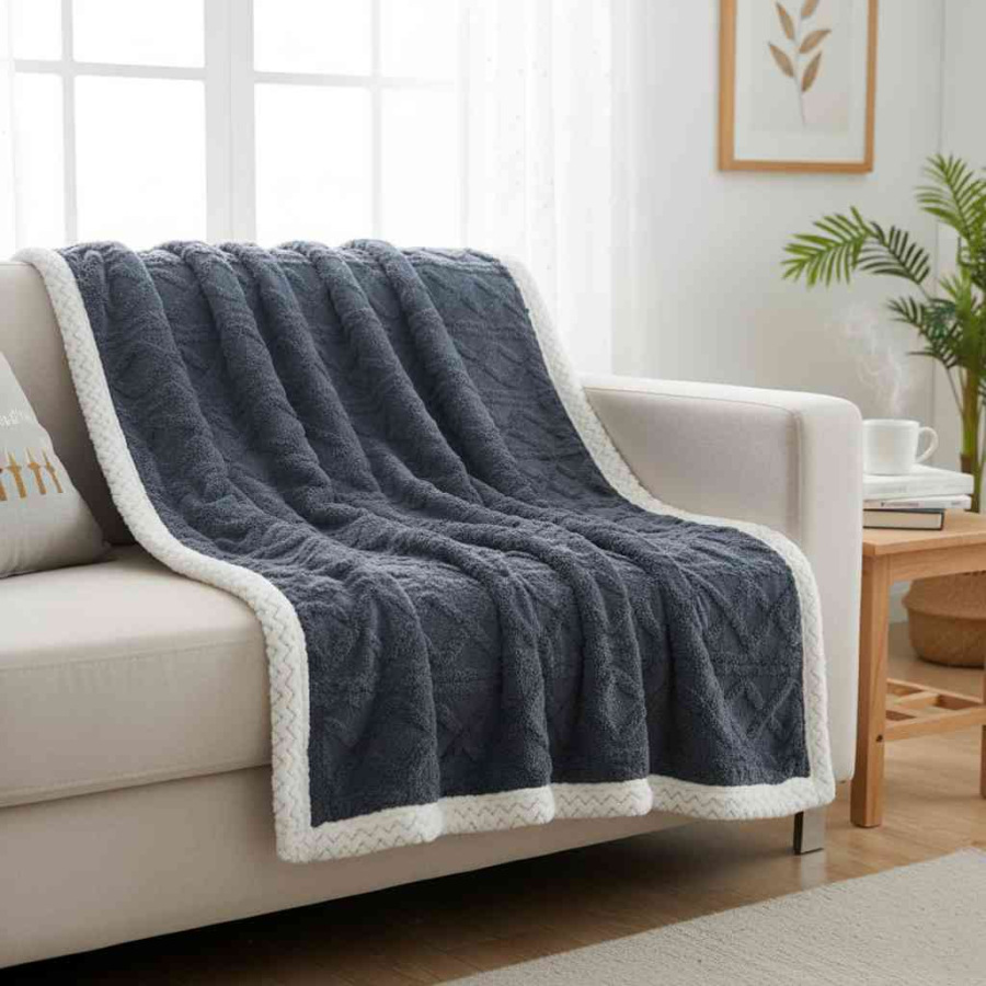 Deka s barančekom ISLAND šedá