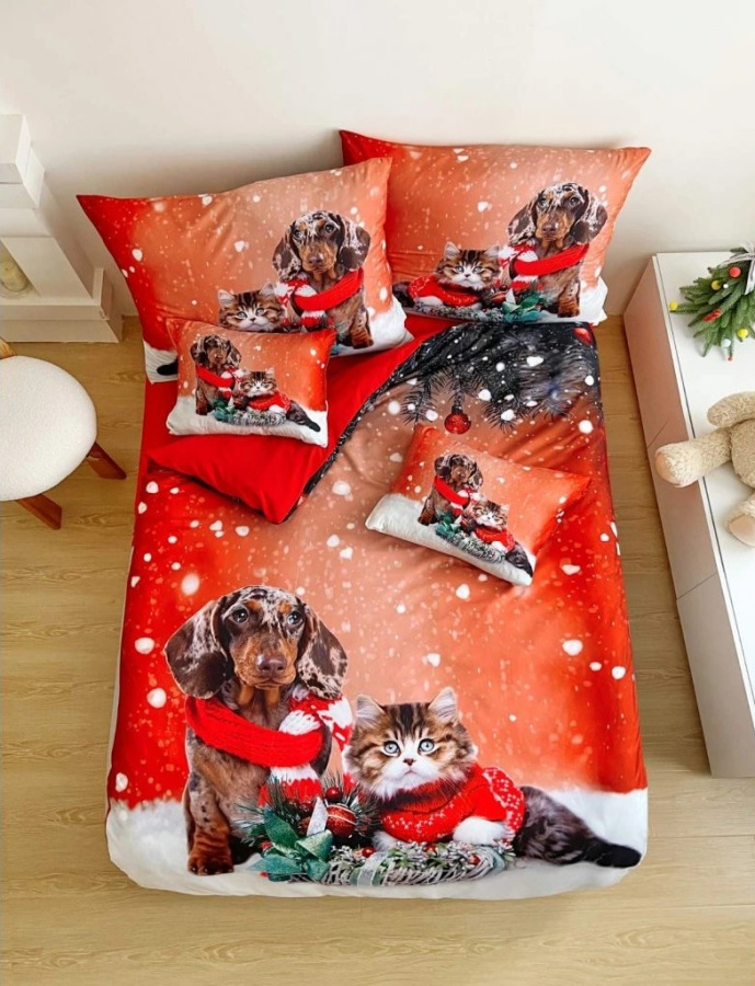 Vianočné foto obliečky ZIMNÍ PRIATELIA