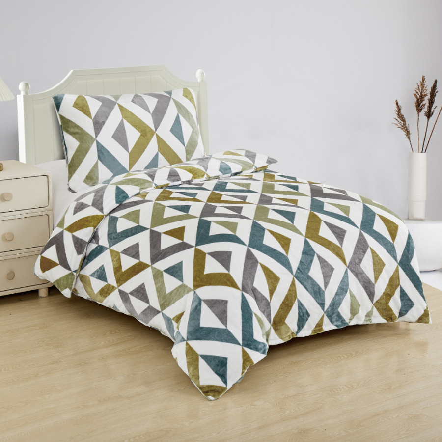 Mikroplyšové obliečky CUBO pastel