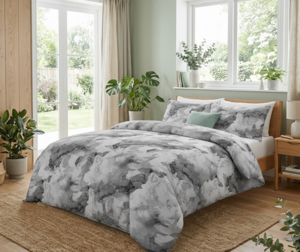 Saténové obliečky MINERALS ŠEDÝ 1