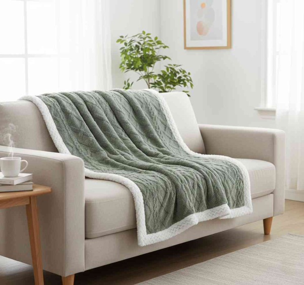 Deka s barančekom ISLAND oliva