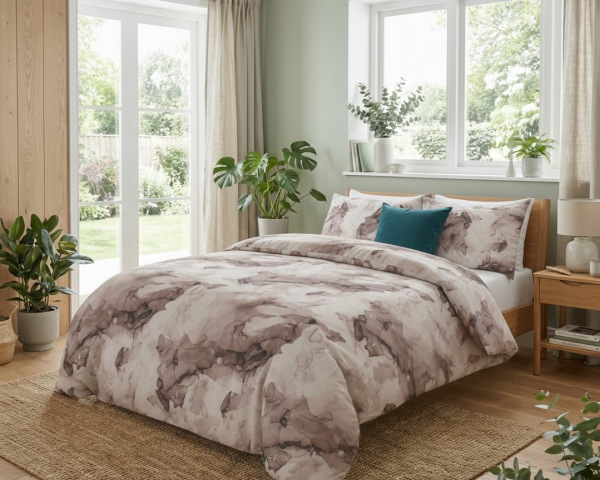 Saténové obliečky MINERALS HNEDÝ 1