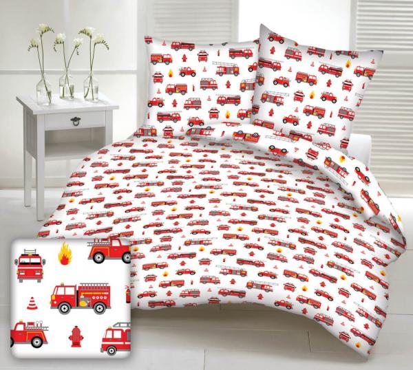 Detské bavlnené obliečky FIRE WHITE