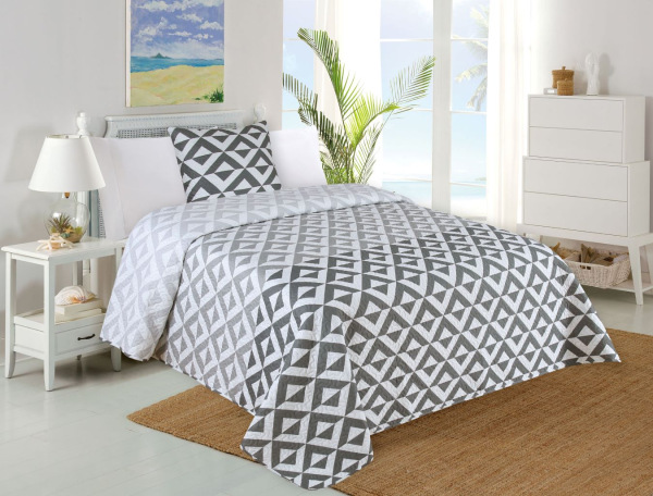 Prehoz na posteľ 140x220 cm CASILLA, 1 ks obliečka 45x45 cm