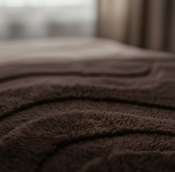 Deka s barančekom WINTER CHOCOLATE – tmavohnedá 1