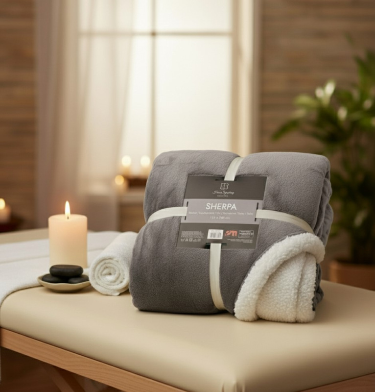 Deka s barančekom SHERPA GREY – sivá